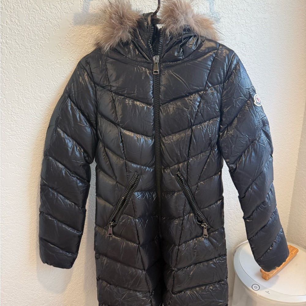 Moncler Fulmarus Black Puffer Jacket mid length